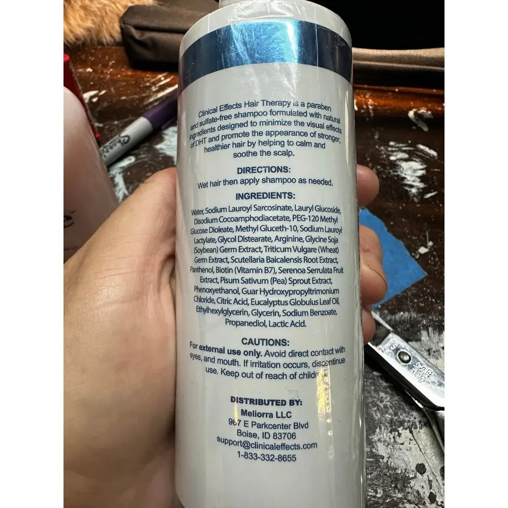 NEW Clinical Effects Hair Therapy Shampoo for Thinning Hair 8 oz